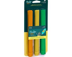 Набір стрижнів для 3D-ручки 3Doodler Start — МІКС (75 шт.: жовтогарячий, жовтий, зелений)