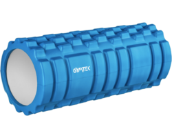 Масажний ролик Gymtek для йоги та фітнесу EVA 33*14 см синій