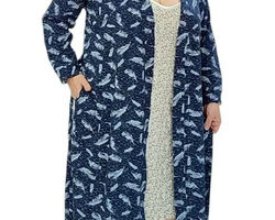 Жіночий комплект бавовняний для сну халат і сорочка 50