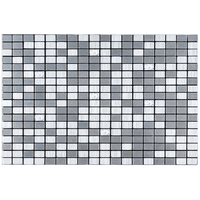Самоклеюча алюмінієва плитка срібна мозаїка зі стразами SW-00001824 (D) 300х300х3мм