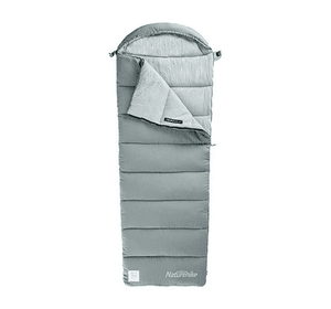 Спальник з капюшоном Naturehike M400 NH20MSD02, (1°C), лівий, сірий