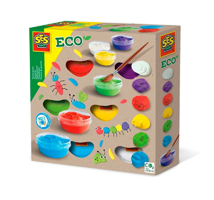 Гуаш серії "Еко" — ЯРКА ПАЛІТРА (6 кольорів, у пластикових баночках)