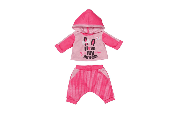Набір одягу для ляльки BABY BORN - СПОРТИВНИЙ КОСТЮМ ДЛЯ БІГУ (на 43 cm, рожевий) - NaVolyni.com