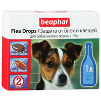Beaphar капли от блох и клещей для собак мелких пород капли от блох и клещей для собак мелких пород с шестимесячного возраста Артикул: 10832 Пипетки : 3 пипетки