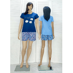 Трикотажна піжама жіноча футболка та шорти 56/58 - NaVolyni.com, Фото 5