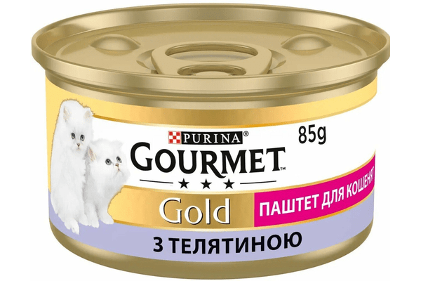Гурме паштет для кошенят з телятиною 85г Пуріна - NaVolyni.com