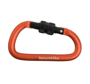 Карабін Naturehike D-type NH15A005-H, 6 см, помаранчевий