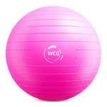 М'яч для фітнесу (фітбол) WCG 75 Anti-Burst 300кг Рожевий - NaVolyni.com, Фото 1