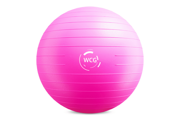 М'яч для фітнесу (фітбол) WCG 75 Anti-Burst 300кг Рожевий - NaVolyni.com