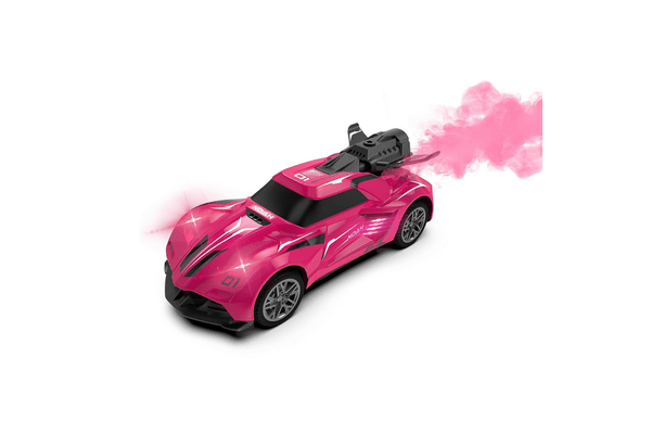 Автомобіль SPRAY CAR на р/к — SPORT (рожевий, 1:24, світло, вихлопна пара) - NaVolyni.com