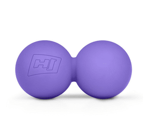 Силіконовий масажний подвійний м'яч 63 мм HS-S063DMB violet