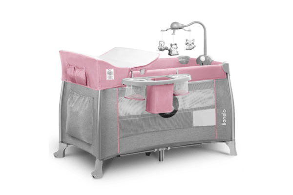 Манеж-ліжко 2в1 Lionelo Thomi pink baby - NaVolyni.com