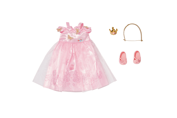 Набір одягу для ляльки BABY BORN — ПРИНЦЕСА (сукня, туфлі, корона) - NaVolyni.com