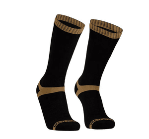 Шкарпетки водонепроникні Dexshell Hytherm Pro Socks, розмір L, чорні з коричневою смугою