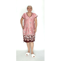 Жіночий халат літній трикотажний на блискавці 58