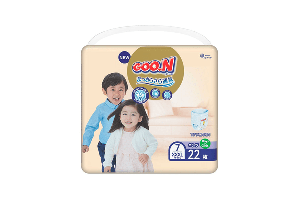 Трусики-підгузки GOO.N Premium Soft для дітей 18-30 кг (розмір 7(3XL), унісекс, 22 шт.) - NaVolyni.com