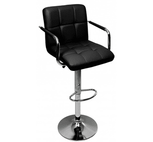 Барний стілець зі спинкою Bonro B-026 чорний