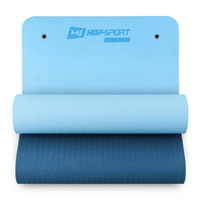Фітнес-килимок з отворами TPE 0,8 см HS-T008GM синьо-голубий *