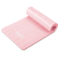 Килимок (мат) для фітнесу та йоги Queenfit NBR 1,5 см рожевий