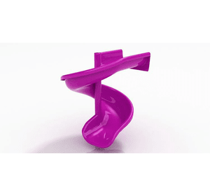 Гірка пластикова гвинтова H-1,5 м. подовжена Фіолетовий