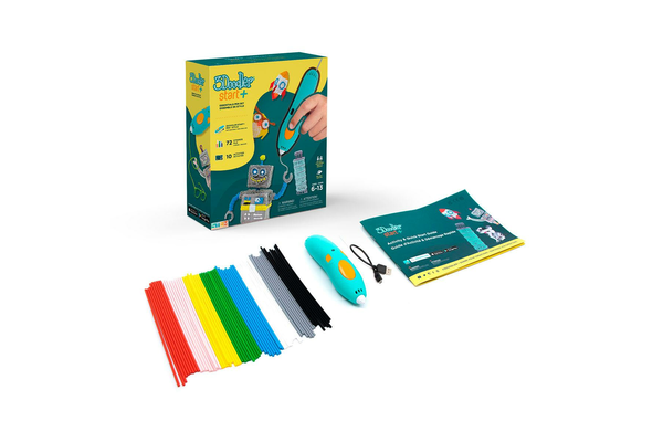 3D-ручка 3Doodler Start Plus для дитячої творчості базовий набір — КРЕАТИВ (72 стрижня) - NaVolyni.com