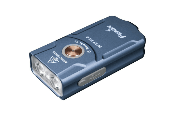 Ліхтар наключний Fenix E03R V2.0, синій - NaVolyni.com
