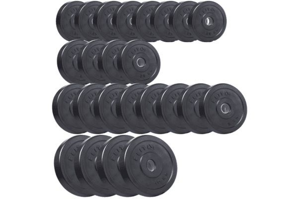 Набір композитних дисків Elitum Titan 100 кг для гантелей та штанг №1 - NaVolyni.com