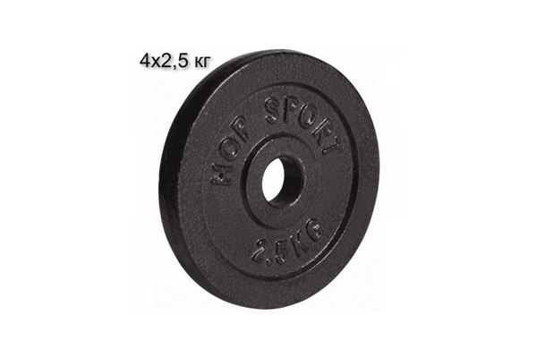 Сет з металевих дисків 4х2,5 кг - NaVolyni.com