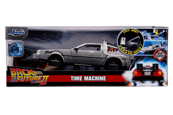Машина металева Jada 'Назад у майбутнє 2' Машина часу (1989) зі світловим ефектом, масш. 1:24, 8+ - NaVolyni.com