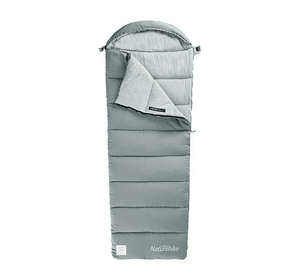 Спальник з капюшоном Naturehike M400 NH20MSD02, (1°C), правий, сірий
