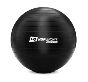 Фітбол Hop-Sport 75cm HS-R075YB black + насос