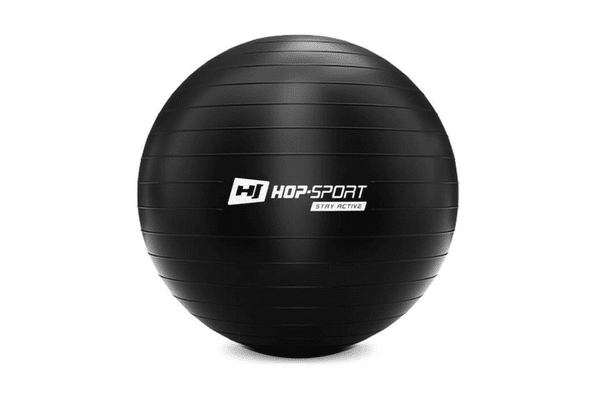 Фітбол Hop-Sport 75cm HS-R075YB black + насос - NaVolyni.com
