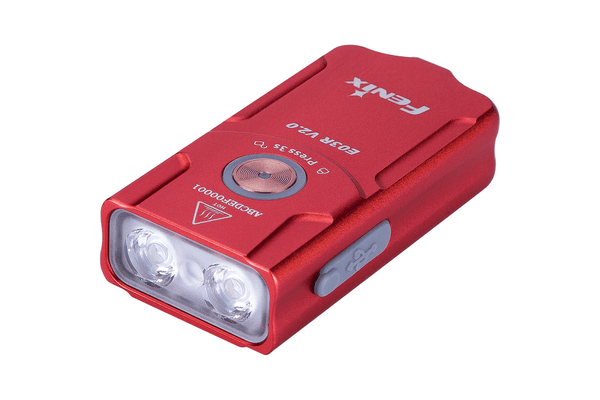 Ліхтар наключний Fenix E03R V2.0, червоний - NaVolyni.com