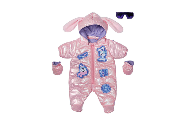 Набір одягу для ляльки BABY BORN серії "Deluxe" — ЗИМНИЙ СТИЛЬ (комбінезон, рукавиці, окуляри) - NaVolyni.com