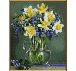 Художній творчий набір Букет весняних квітів 40х50 см 12+