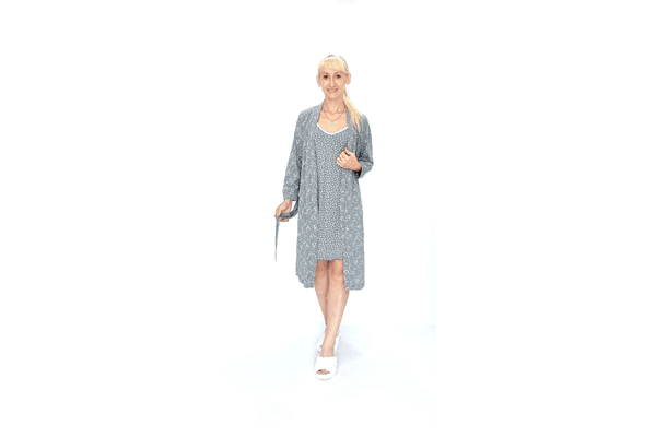 Жіночий комплект халат та нічна сорочка - NaVolyni.com