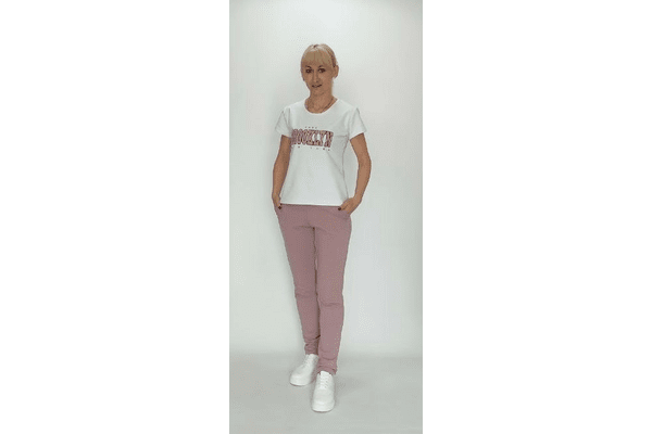 Літній жіночий костюм футболка та штани 50 - NaVolyni.com