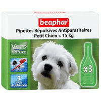 Beaphar капли Bio Spot On для собак маленьких пород антипаразитарные натуральные капли для собак мелких пород (до 15 кг) с 12 недельного возраста Артикул: 15612 Пипетки : 3 пипетки