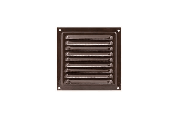 Вентиляційна решітка 20х20 коричнева МВМ200с метал - NaVolyni.com