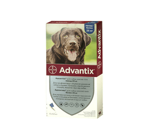 Капли от блох и клещей Bayer Advantix для собак весом свыше 25 кг, цена за 1 пипетку