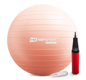 Фітбол Hop-Sport 75cm HS-R075YB light pink + насос
