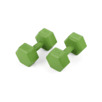 Набір гантелей композитних Gymtek 2х4 кг зелений