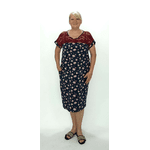 Трикотажне плаття з мереживом великих розмірів 58 - NaVolyni.com, Фото 1