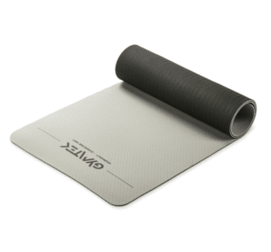 Килимок (мат) для фітнесу та йоги Gymtek Premium ТРЕ 0,6 см сіро-чорний *