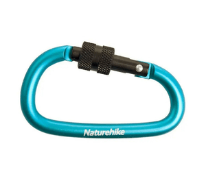 Карабін Naturehike D-type NH15A005-H, 6 см, блакитний