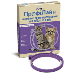 Нашийник ПрофіЛайн кіт соб 35см фіолетовий Сузір'я
