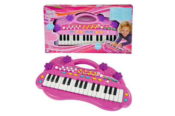 Музичний інструмент 'Електросинтезатор. Дівочий стиль', 32 клавіші, 6 мелодій, 8 ритмів, 39 см, 4+ - NaVolyni.com