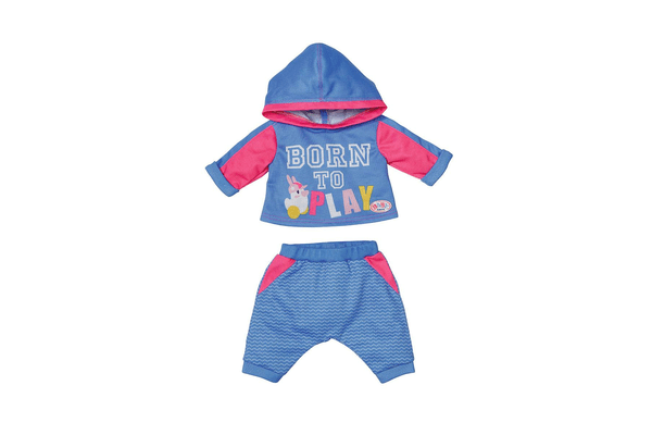 Набір одягу для ляльки BABY BORN — СПОРТИВНИЙ КОСТЮМ ДЛЯ БЕГА (на 43 cm, блакитний) - NaVolyni.com