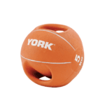 М'яч медбол 5 кг York Fitness із двома ручками, помаранчевий - NaVolyni.com, Фото 1