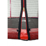Батут Atleto 312 см з подвійними ногами з сіткою червоний (2 місця) - NaVolyni.com, Фото 3